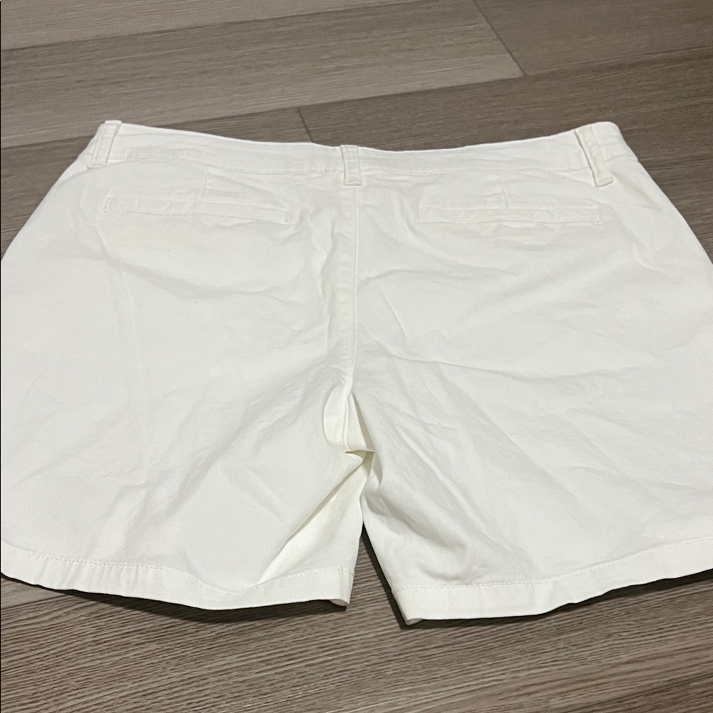 Women's White Casual Shorts - Picture 6 of 6